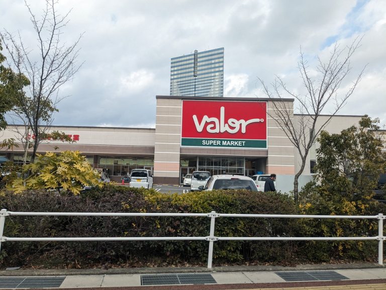 歩いてすぐの所にスーパーバロー