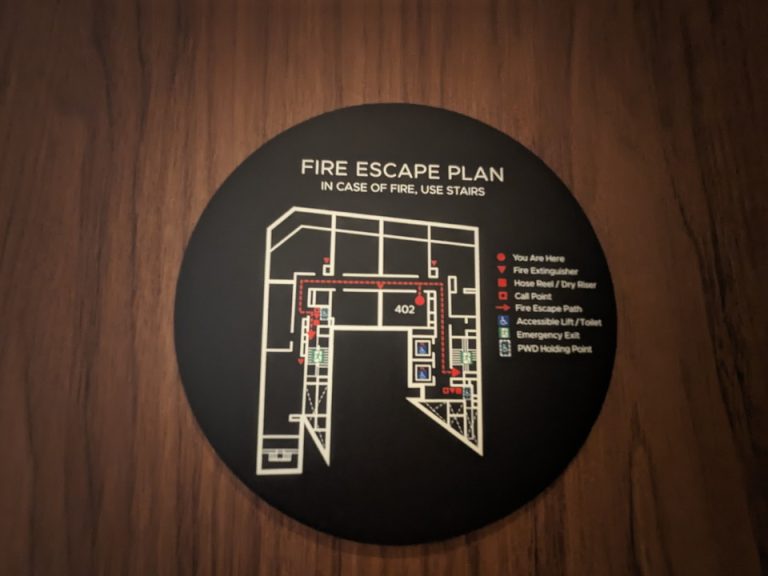 客室階案内図