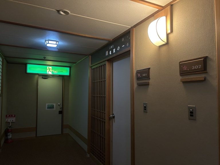 客室入口付近廊下