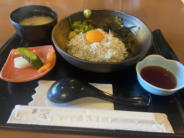 朝食 しらす丼