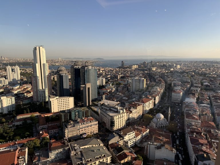 部屋からの眺望(夕景)