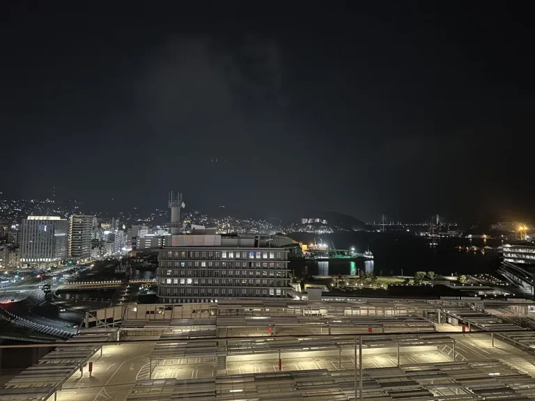 部屋からの眺望(夜間)