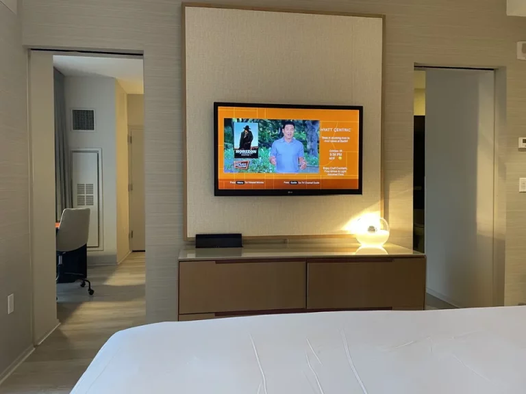 ベッド方向からTV_TVは寝室とリビングに各1台あった(1)