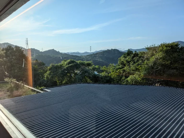 街並みはほとんど見えません