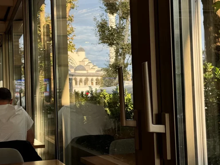 朝食・会場からの景色(モスク)