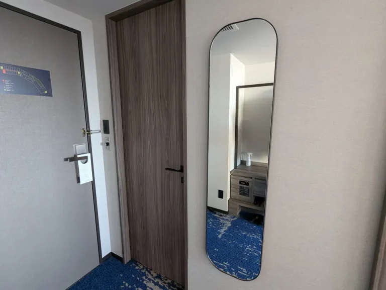 トイレ横に全身ミラー