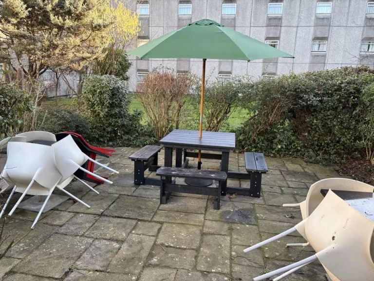 庭のような広場