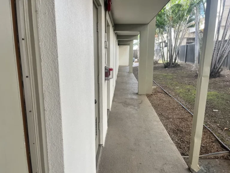 滞在した部屋の前の廊下