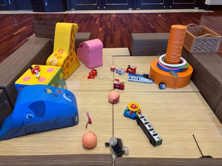 朝食会場横キッズコーナー