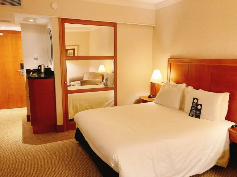 横方向からベッド