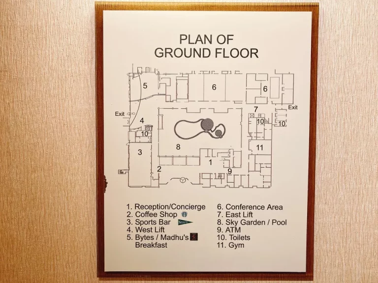 ロビー階の地図