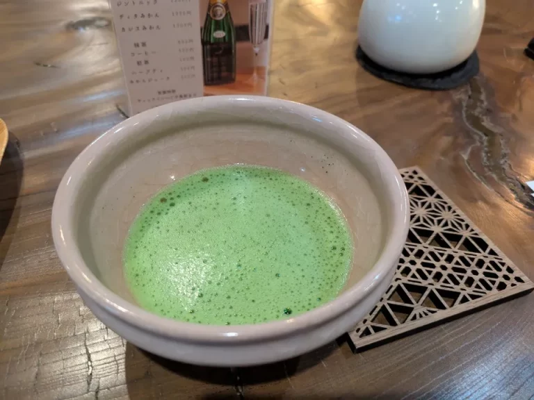 ウェルカムドリンク(抹茶を選びました)